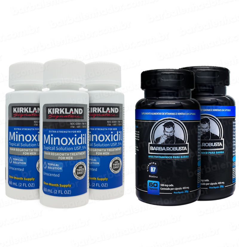 Minoxidil Kirkland 5% + Vitamina Aceleradora