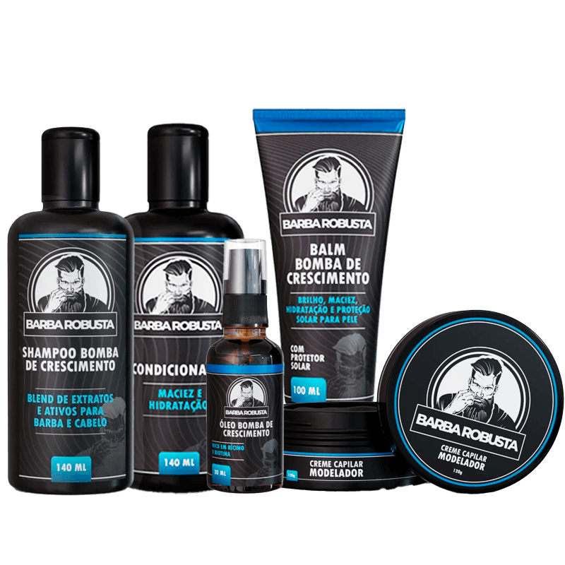 Kit Cuidados Barba Robusta - BARBA LENHADOR