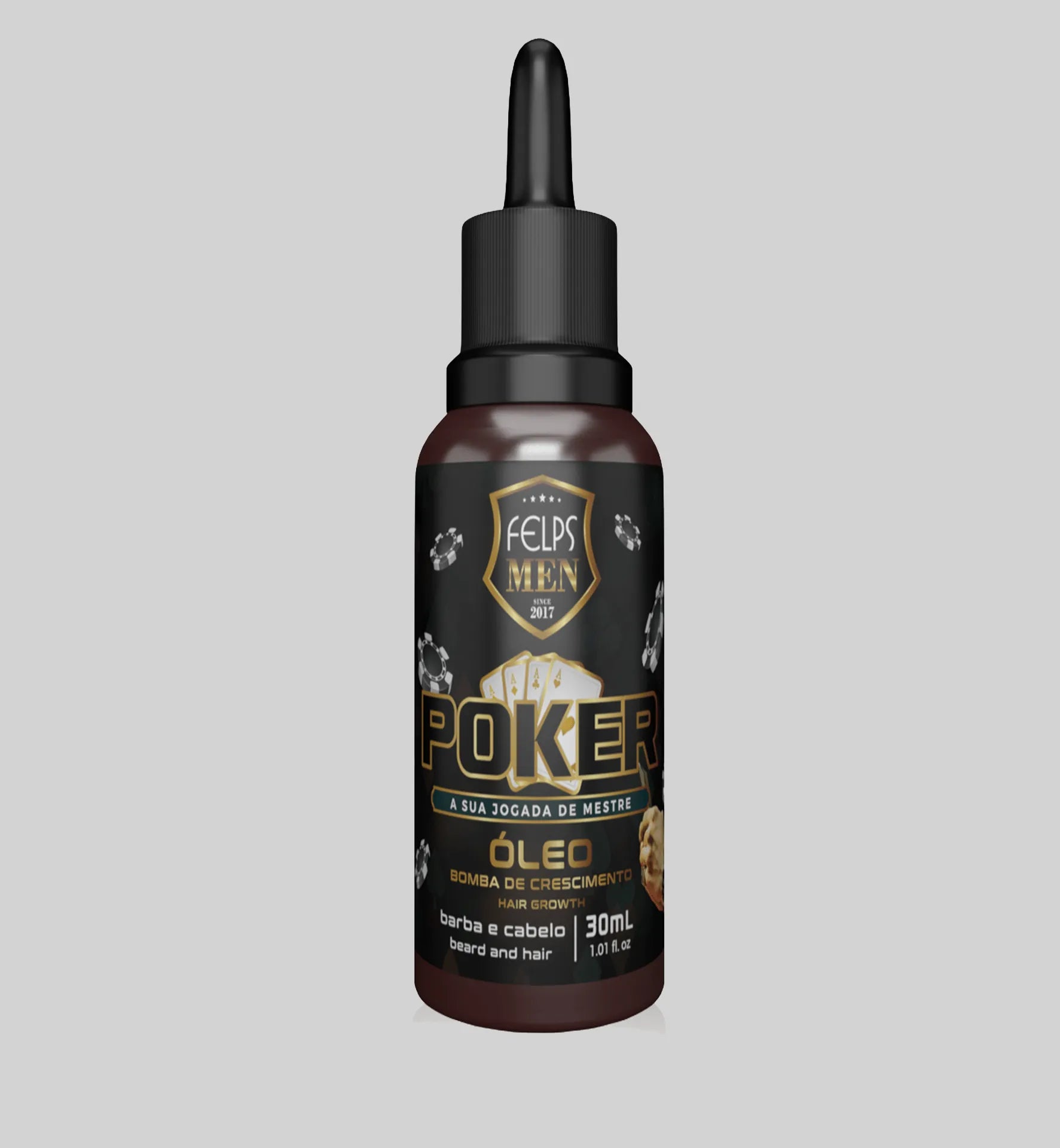 Óleo Bomba Poker - Crescimento de Barba - BARBA LENHADOR