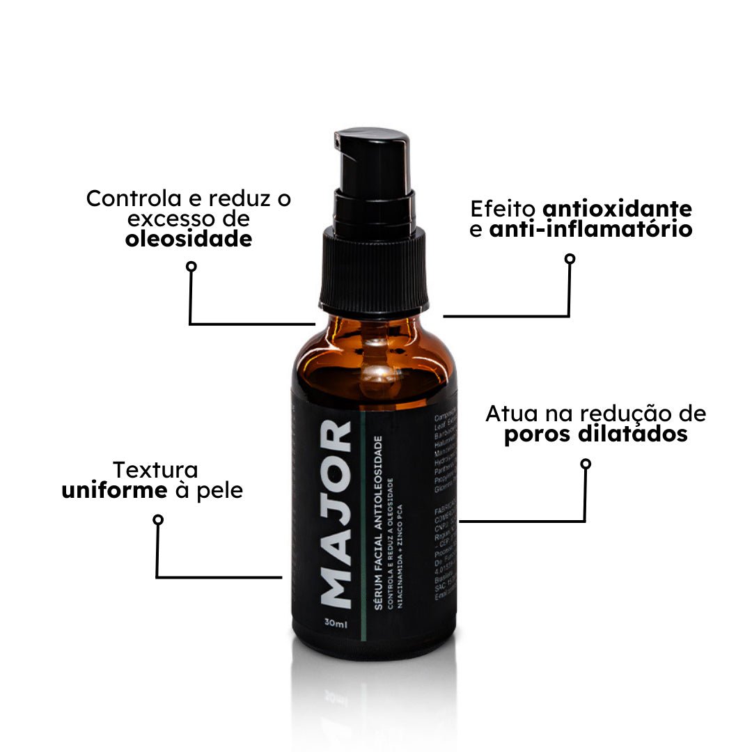 Sérum Anti - Oleosidade MAJOR - BARBA LENHADOR
