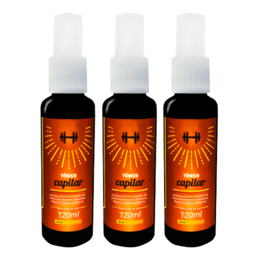 3 Barber Line - Tônico para Crescimento de Barba e Cabelo - BARBA LENHADOR