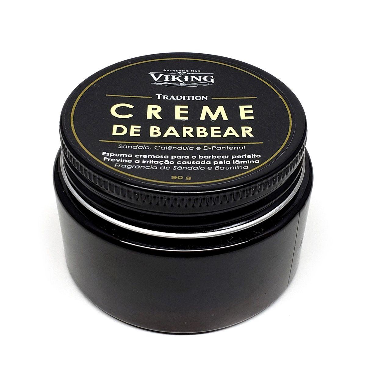 Creme de Barbear - Tradition - Viking - BARBA LENHADOR