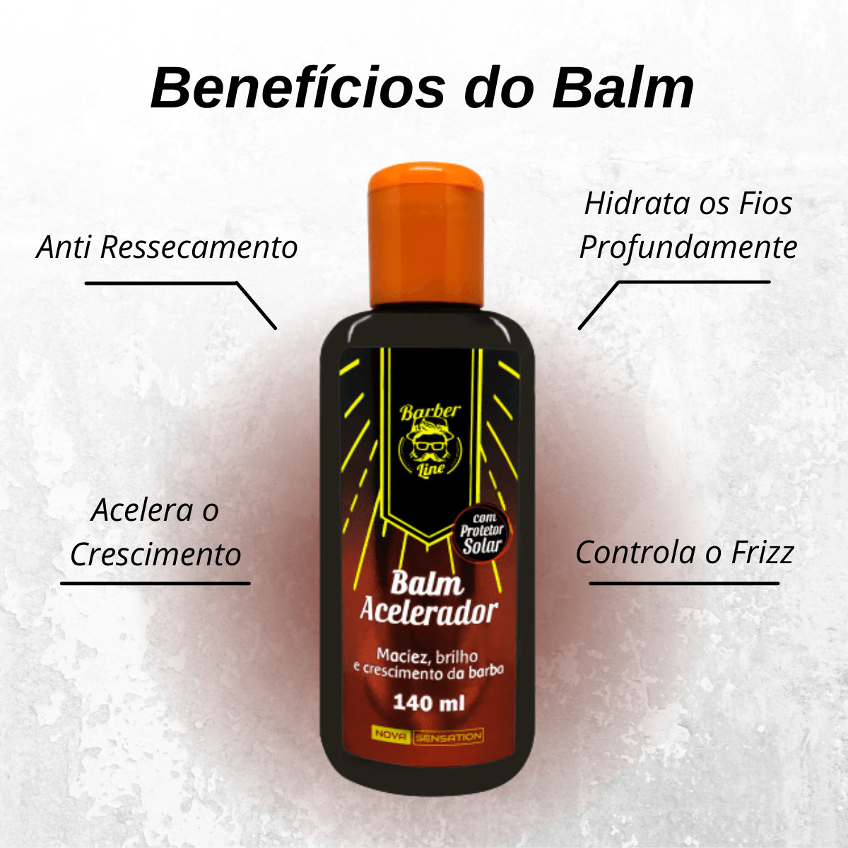Kit Completo Para Crescimento de Barba - Barber Line - BARBA LENHADOR