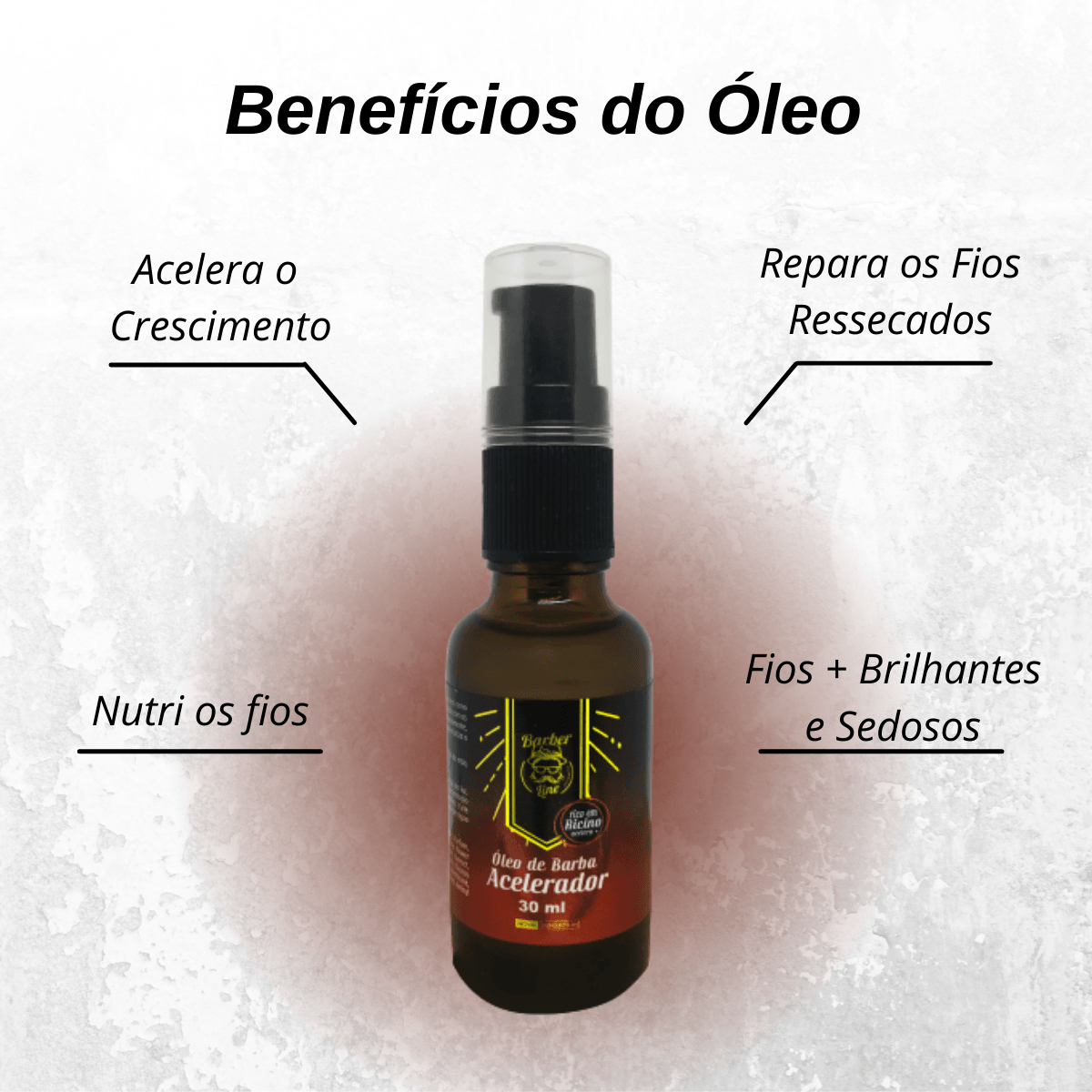 Kit Completo Para Crescimento de Barba - Barber Line - BARBA LENHADOR