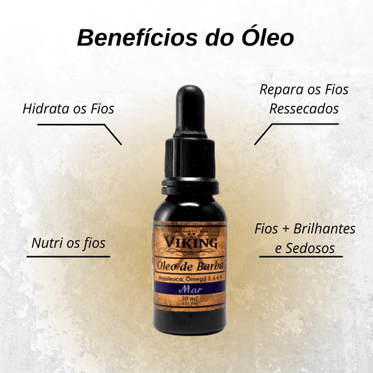 Óleo para Barba - Linha Mar - Viking - BARBA LENHADOR