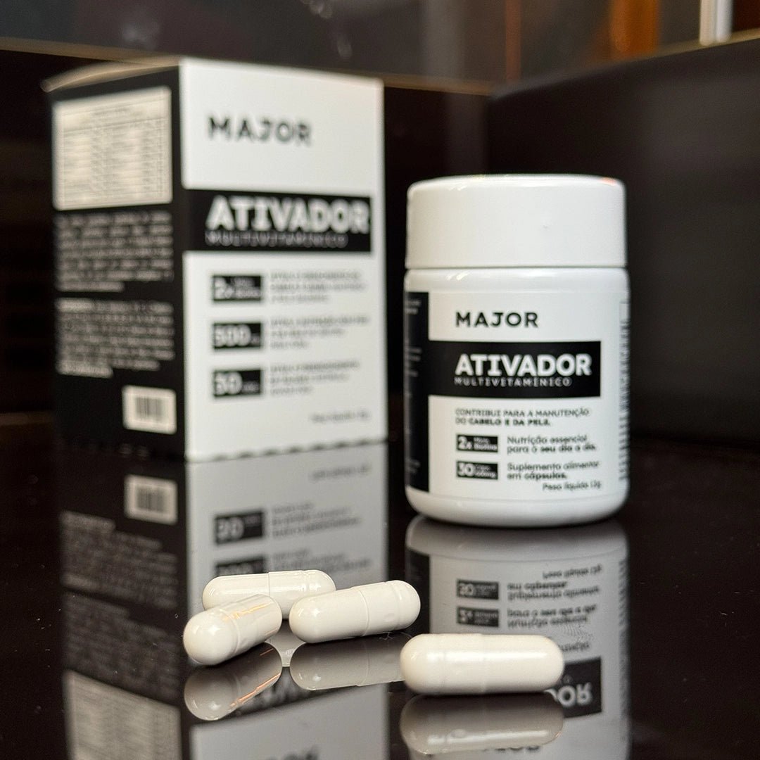 Ativador Major com Biotina – Crescimento de Barba e Cabelo - BARBA LENHADOR