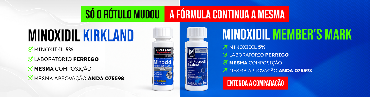 Comparação Minoxidil Kirkland x Member's Mark - desktop