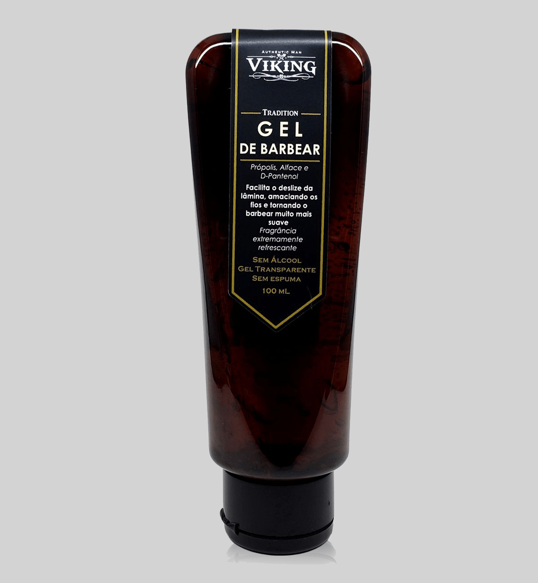 Gel de Barbear Transparente - Tradition - Viking - BARBA LENHADOR