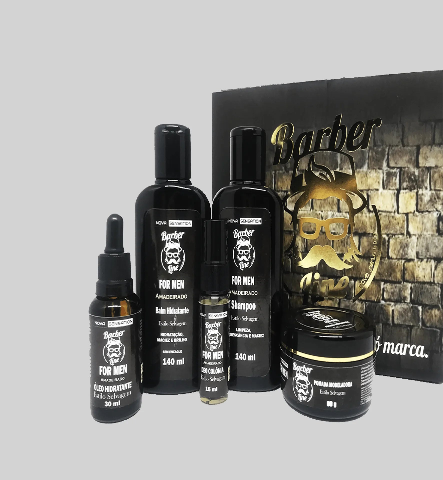 Kit Barber Line - Selvagem - BARBA LENHADOR