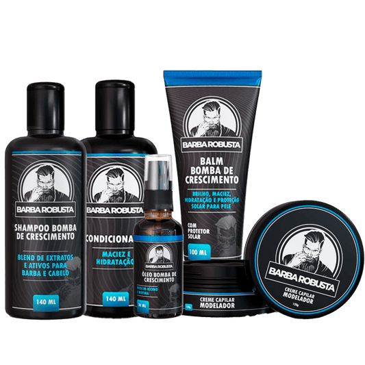 Kit Cuidados Barba Robusta - BARBA LENHADOR