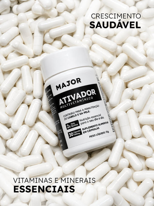 Kit Duo Ativadores MAJOR – Crescimento de Barba e Cabelo - BARBA LENHADOR