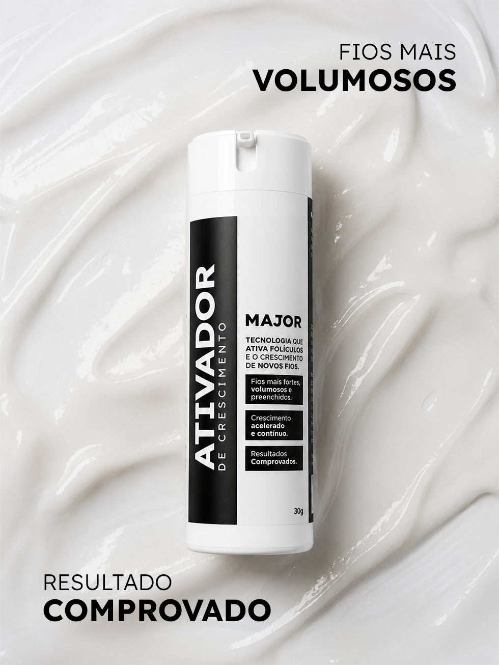 Kit Duo Ativadores MAJOR – Crescimento de Barba e Cabelo - BARBA LENHADOR