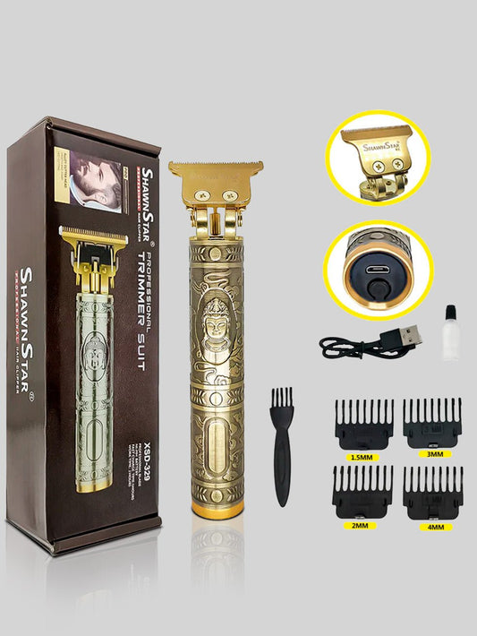 Maquina de Acabamento Dourada Buda - PROFISSIONAL - BARBA LENHADOR