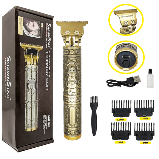 Maquina de Acabamento Dourada Buda - PROFISSIONAL - BARBA LENHADOR