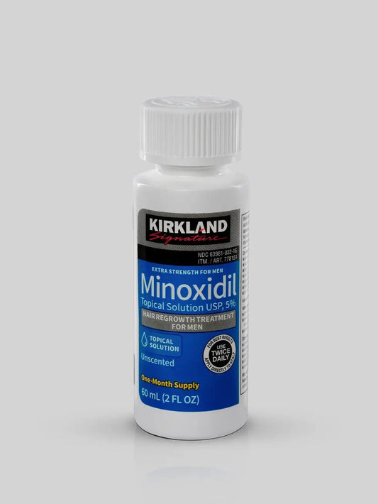 Minoxidil Kirkland - 1 Frasco + Conta Gotas - BARBA LENHADOR