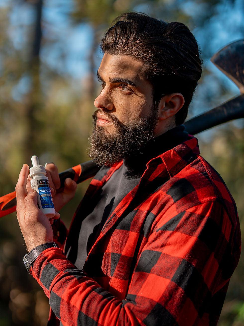 Minoxidil Kirkland - 6 Frascos (CAIXA FECHADA) 5% - BARBA LENHADOR