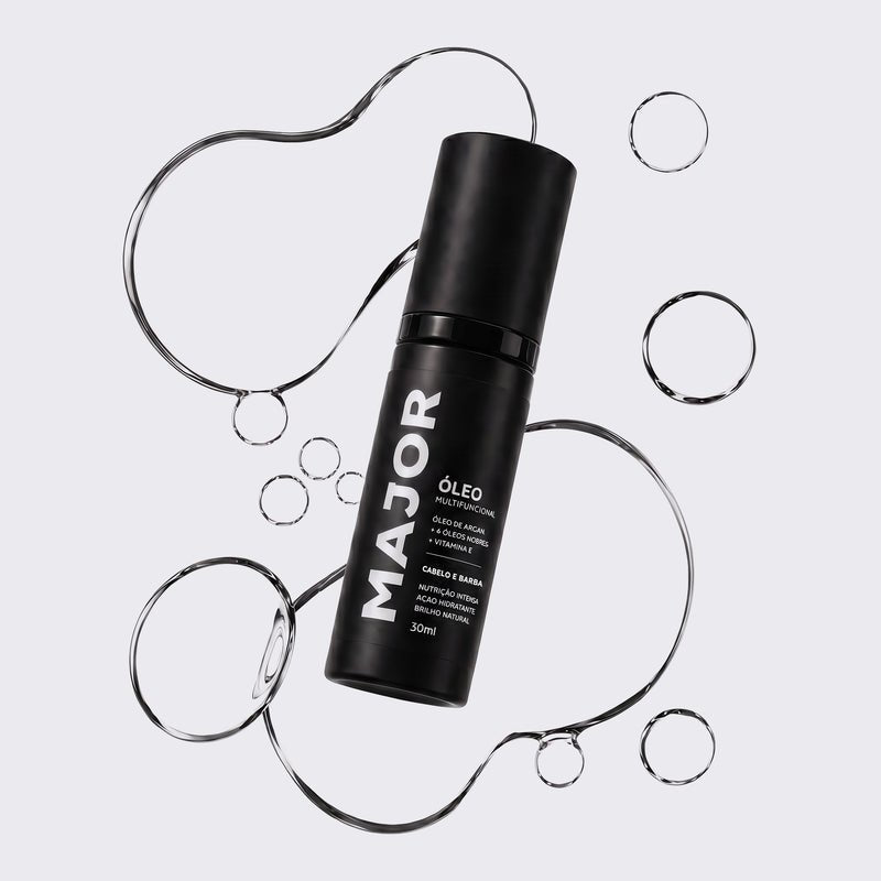 Óleo para Barba e Cabelo com Argan + 6 Óleos Nobres - BARBA LENHADOR