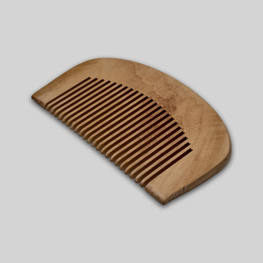 Pente de Madeira Curvo Anti Frizz