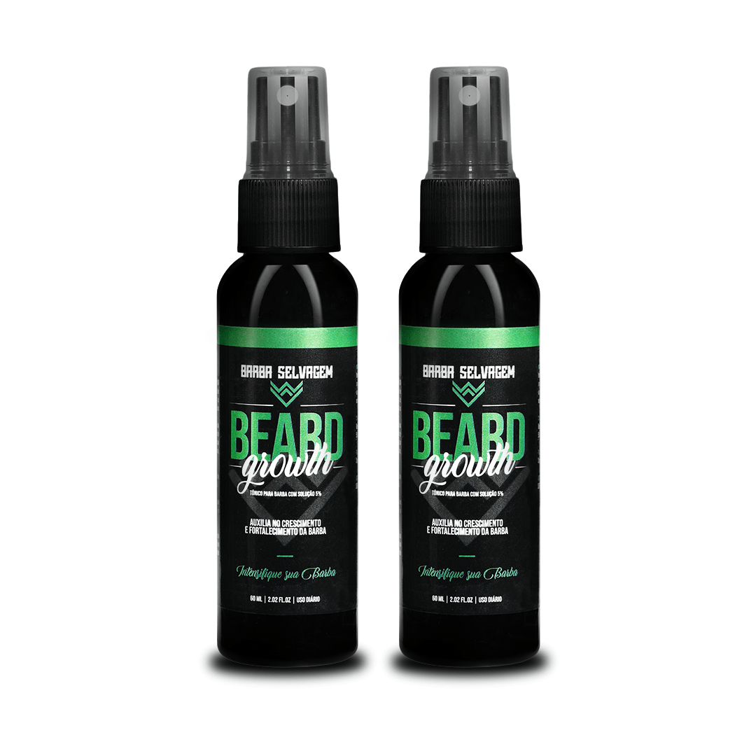 2 Beard Growth - Composto para Crescimento de Barba - BARBA LENHADOR