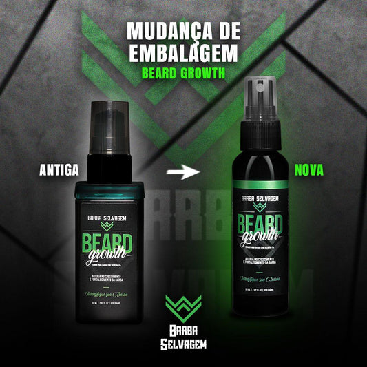 (2 Meses) 2 Beard Growth + 2 barba Robusta - Combo de Crescimento - BARBA LENHADOR