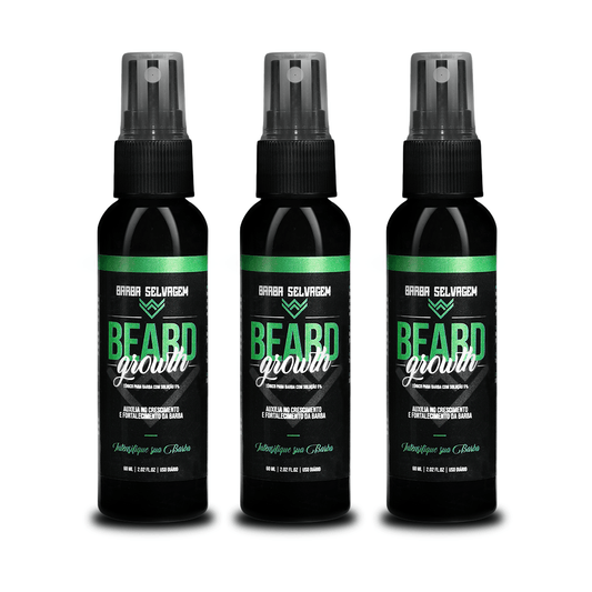 3 Beard Growth - Composto para Crescimento de Barba - BARBA LENHADOR