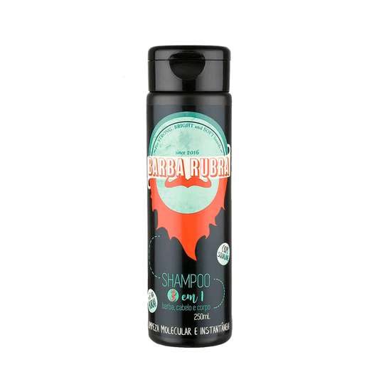 Shampoo 3 em 1 250ml Barba Rubra - BARBA LENHADOR